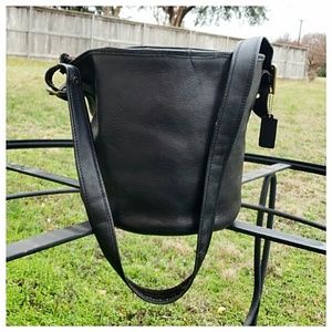 Vintage Coach Leather Bucket Crossbody
